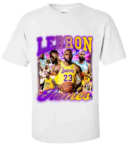 Lebron James Lakers Montage T-Shirt