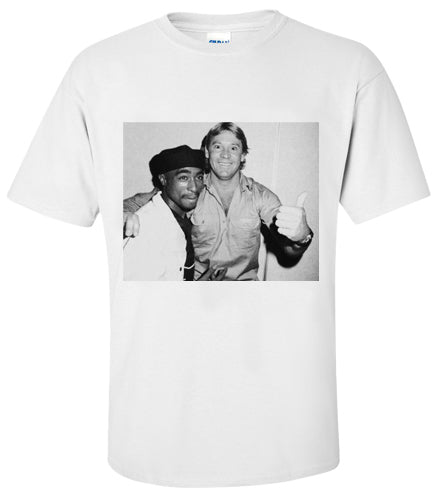 Steve Irwin and Tupac T-Shirt