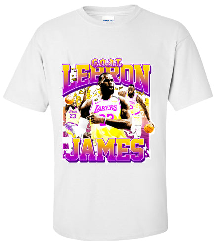 Lebron goat t shirt best sale