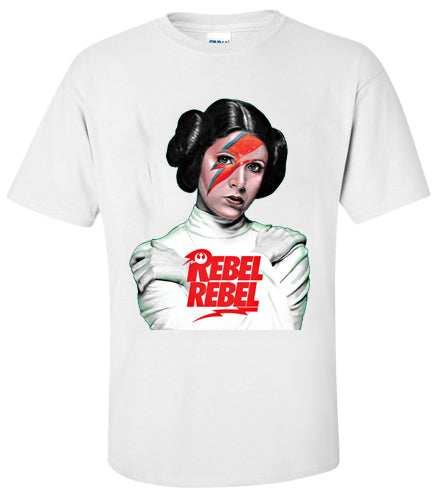 Rebel Rebel Bowie x Princess Leia T-Shirt