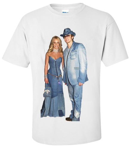 Britney and Justin Double Denim T-Shirt