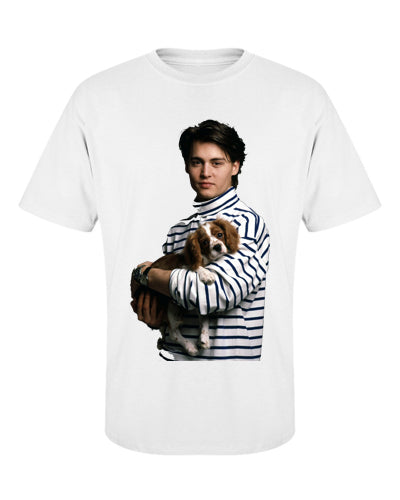 JOHNNY DEPP: Cute Dog T Shirt