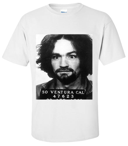 Charles Manson Mug Shot T Shirt