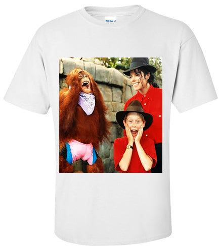 Copy of Michael Jackson Macauley Culkin Bubbles T Shirt