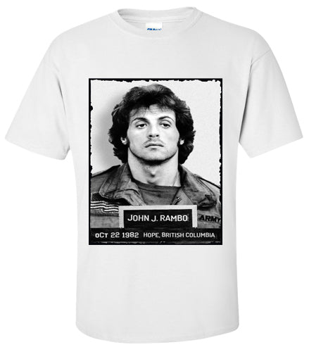 John Rambo Mug Shot T-Shirt