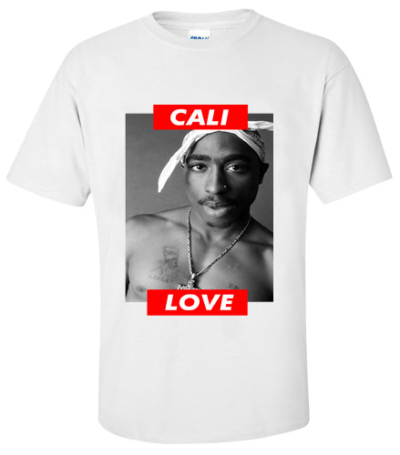Tupac Shakur Cali Love T Shirt