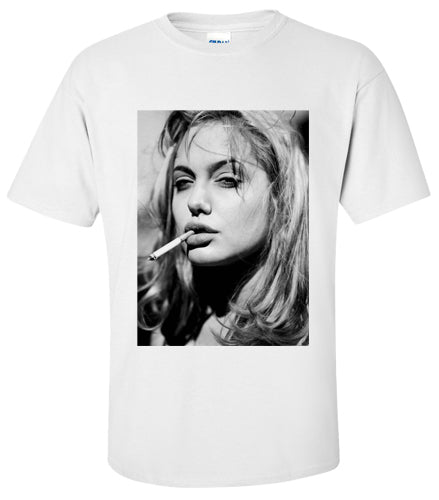 ANGELINE JOLIE: Cigarette T Shirt