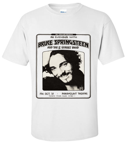 Bruce Springsteen Retro Concert Poster T-Shirt