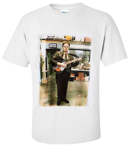 The Office Dwight Schrute on guitar T Shirt