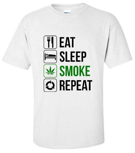 EAT SLEEP SMOKE REPEAT T Shirt