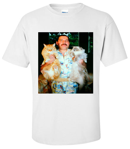 Freddie Mercury Queen Cats T Shirt