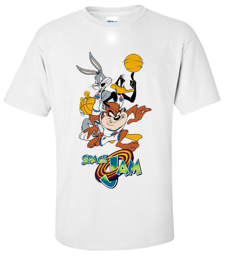 SPACE JAM: Bugs Bunny, Daffy Duck & Taz T Shirt